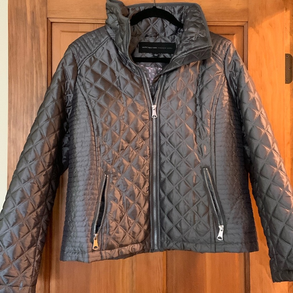 Marc New York jacket silver gray size Large